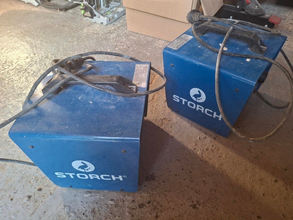 Elektrisch verwarmingsapparaat Storch Scirocco (2 stuks), Doe-het-zelf en Bouw, Ophalen, Gebruikt