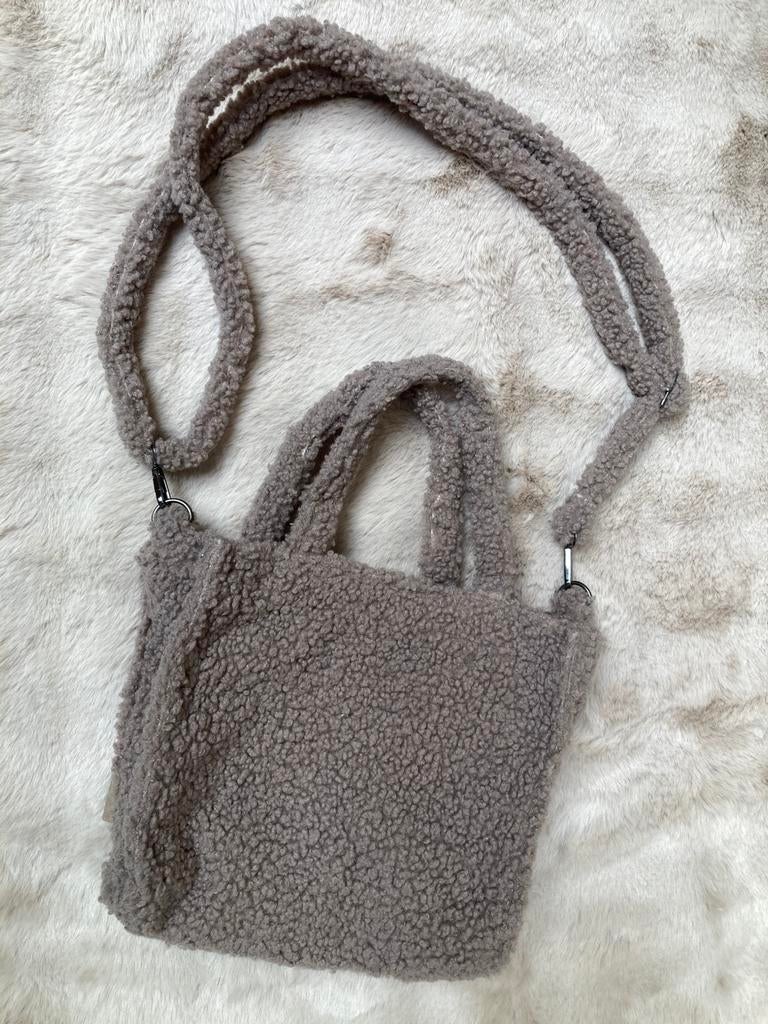 Beagles Navarra teddy schoudertas taupe, Ophalen, Gebruikt, Handtas