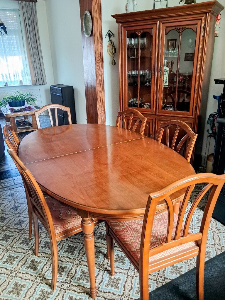 Eetkamer, Huis en Inrichting, Ophalen, Zo goed als nieuw, 4 tot 6 stoelen