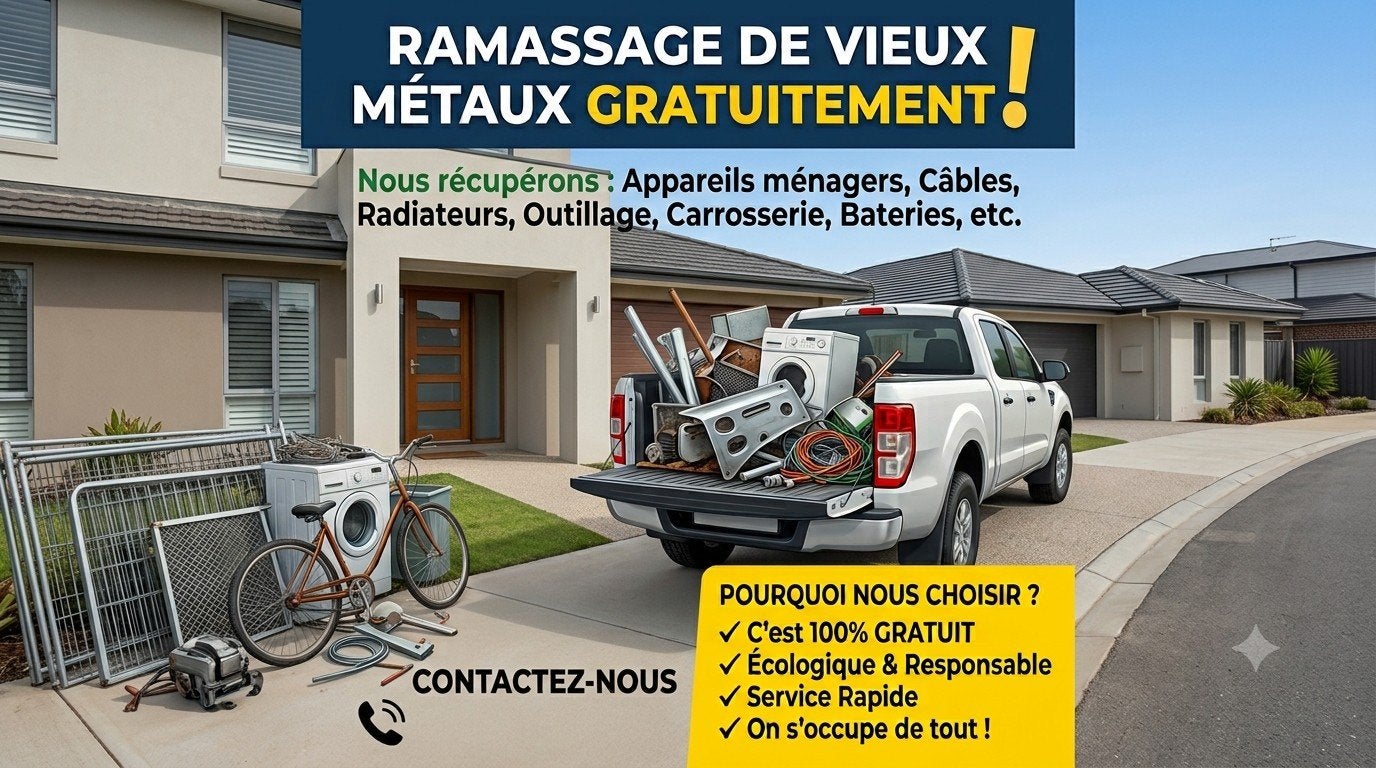 FERAILLEUR -  RAMASSAGE VIEUX METAUX GRATUITEMENT, Ophalen, Inox
