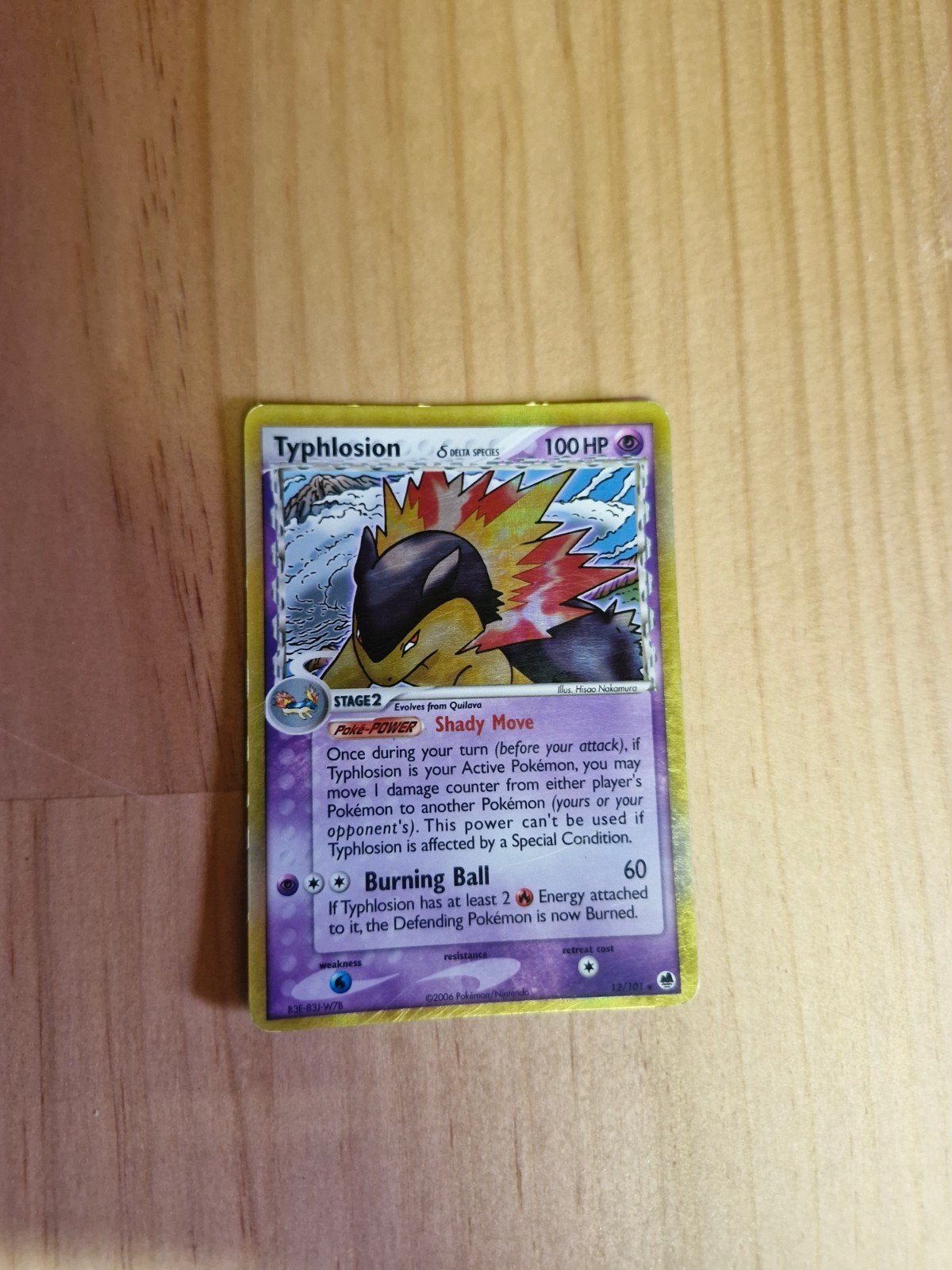Pokémon Typhlosion δ Delta Species 12/101 – Dragon Frontiers, Hobby en Vrije tijd, Verzamelkaartspellen | Pokémon, Ophalen