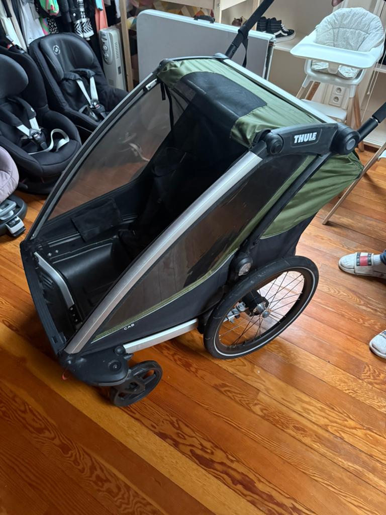Thule chariot cab 2, Fietsen en Brommers, Fietsaccessoires | Aanhangwagens en Karren, Ophalen, Zo goed als nieuw