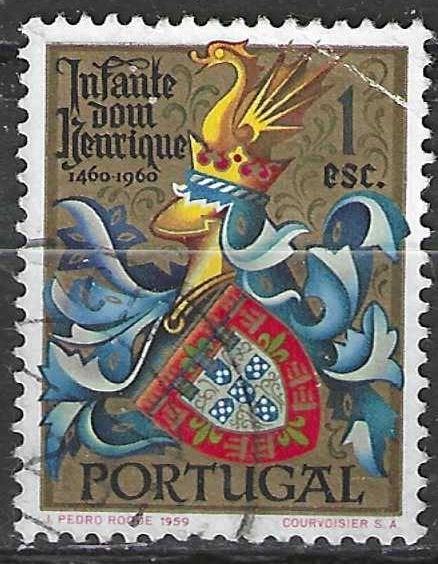 Portugal 1960 - Yvert 873 - Dom Henrique de Avis  (ST), Postzegels en Munten, Postzegels | Europa | Overig, Verzenden, Portugal