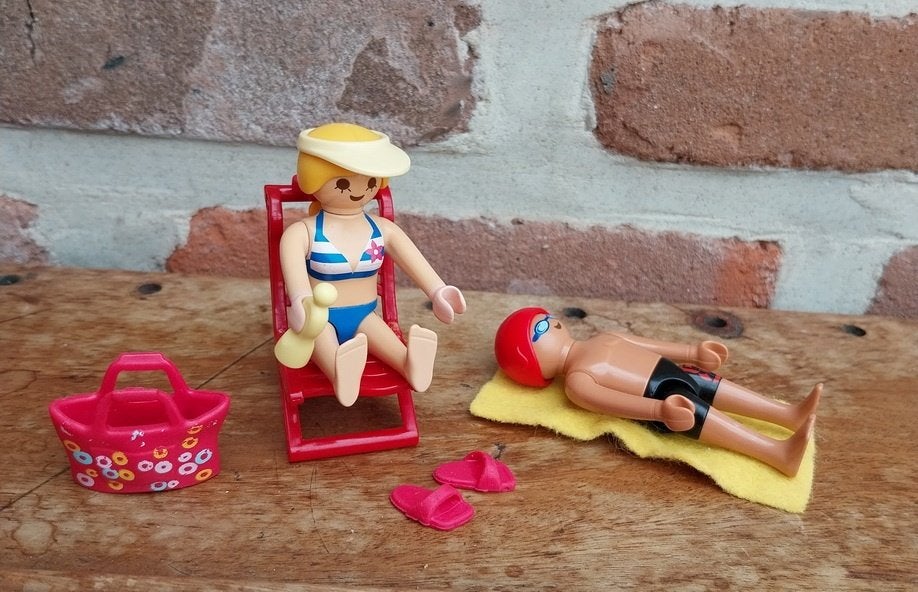Playmobil, zonnen op het strand, Ophalen of Verzenden, Zo goed als nieuw