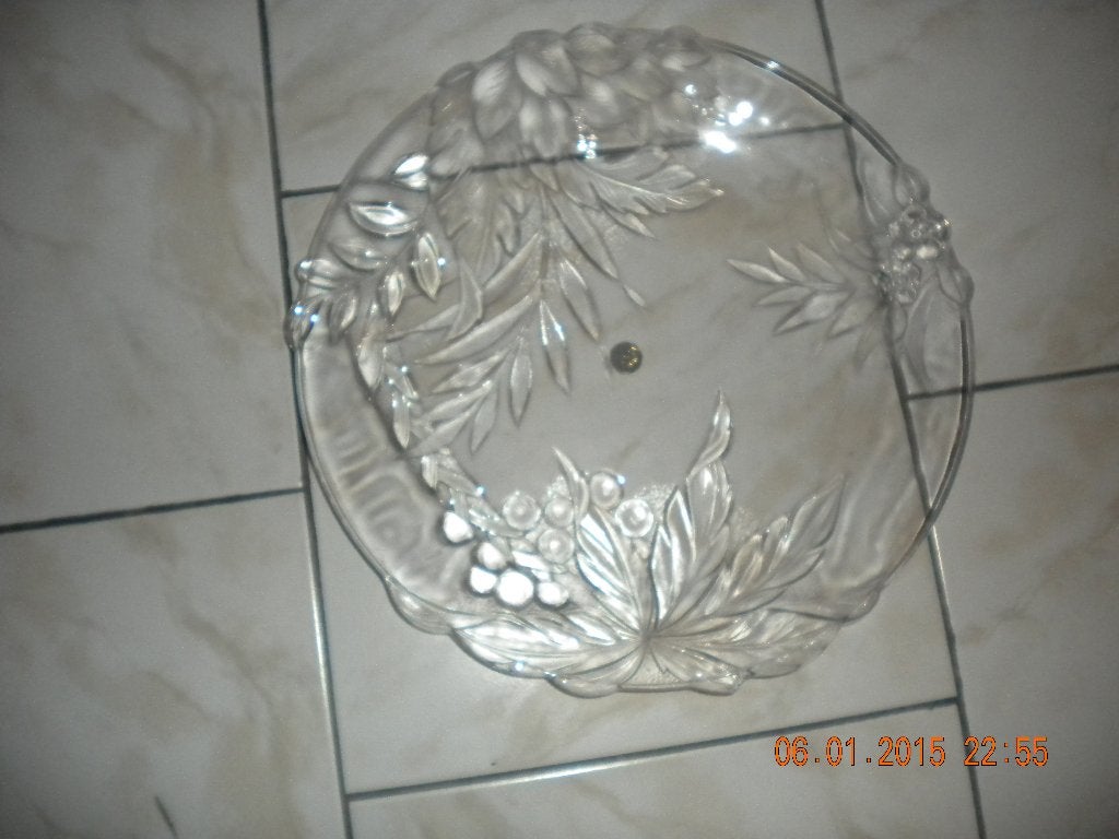 Een mooie glazen schotel voor bv.: chips, ..., Ophalen
