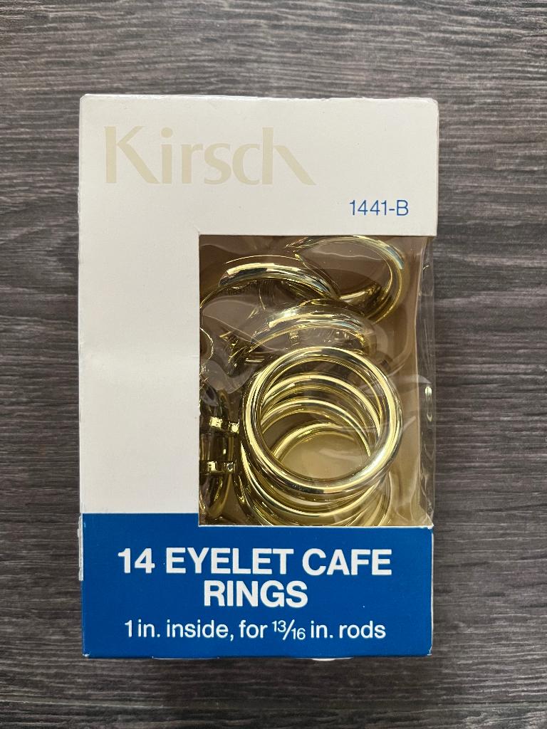 Goudkleurige gordijnroede ringen van Kirsch, Ophalen of Verzenden, Nieuw, Overige kleuren