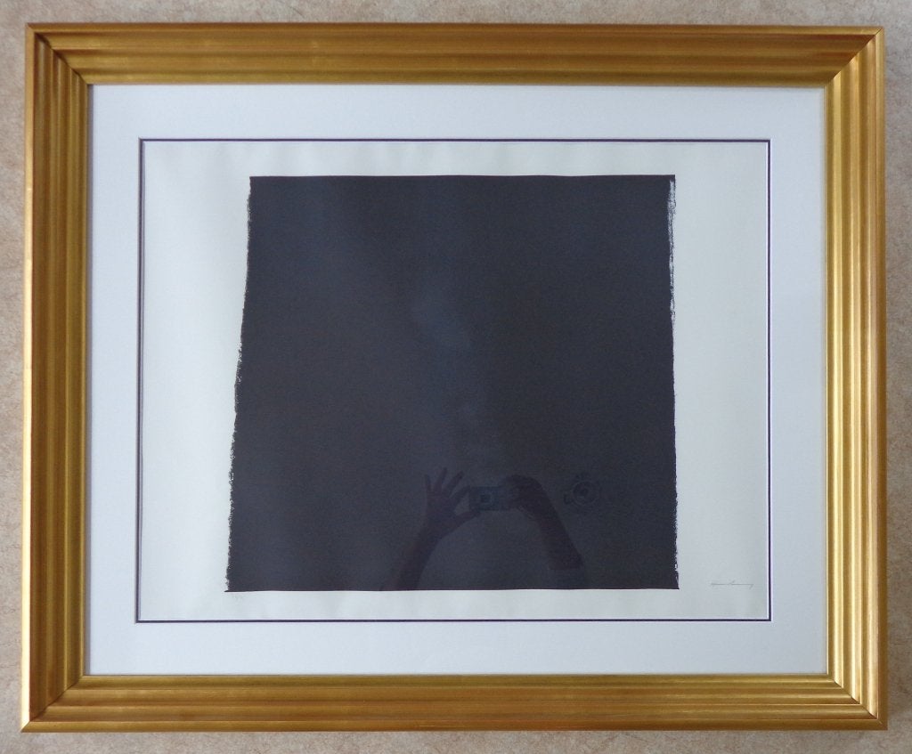 HANS HARTUNG / ABSTRACTIE / ZW-W LITHO / 88x107cm / KADER, Antiek en Kunst, Ophalen