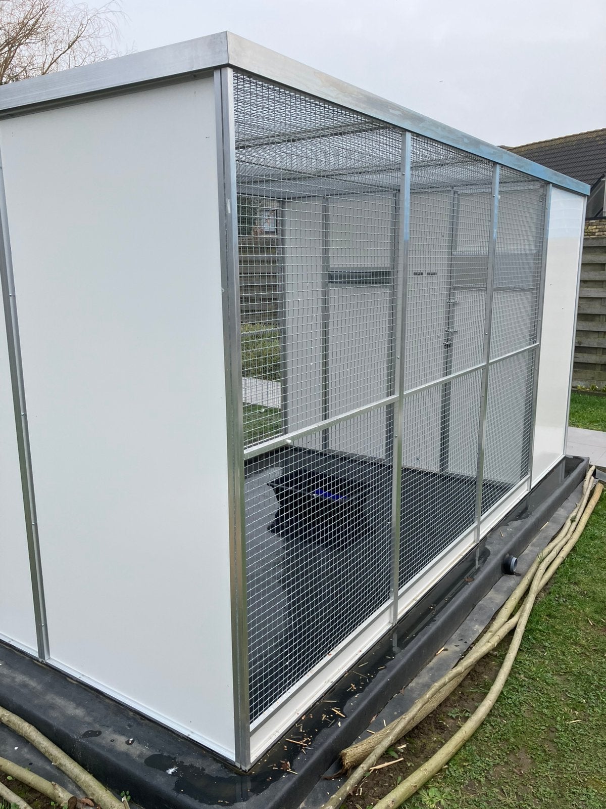 Vogelkooi / volière, Ophalen, Zo goed als nieuw, Aluminium, Vogelkooi