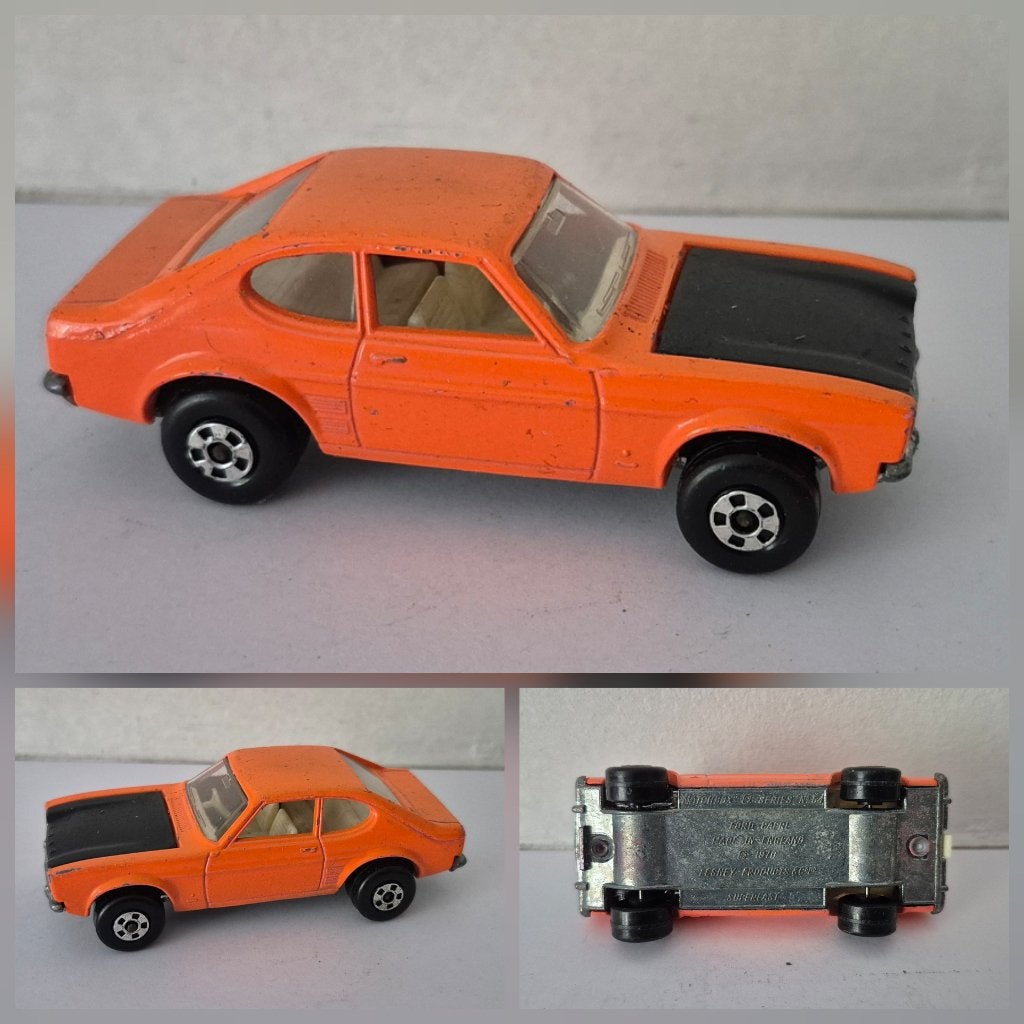 Matchbox SF 54-A ford capri 1970, Hobby & Loisirs créatifs, Enlèvement ou Envoi, Utilisé, Voiture