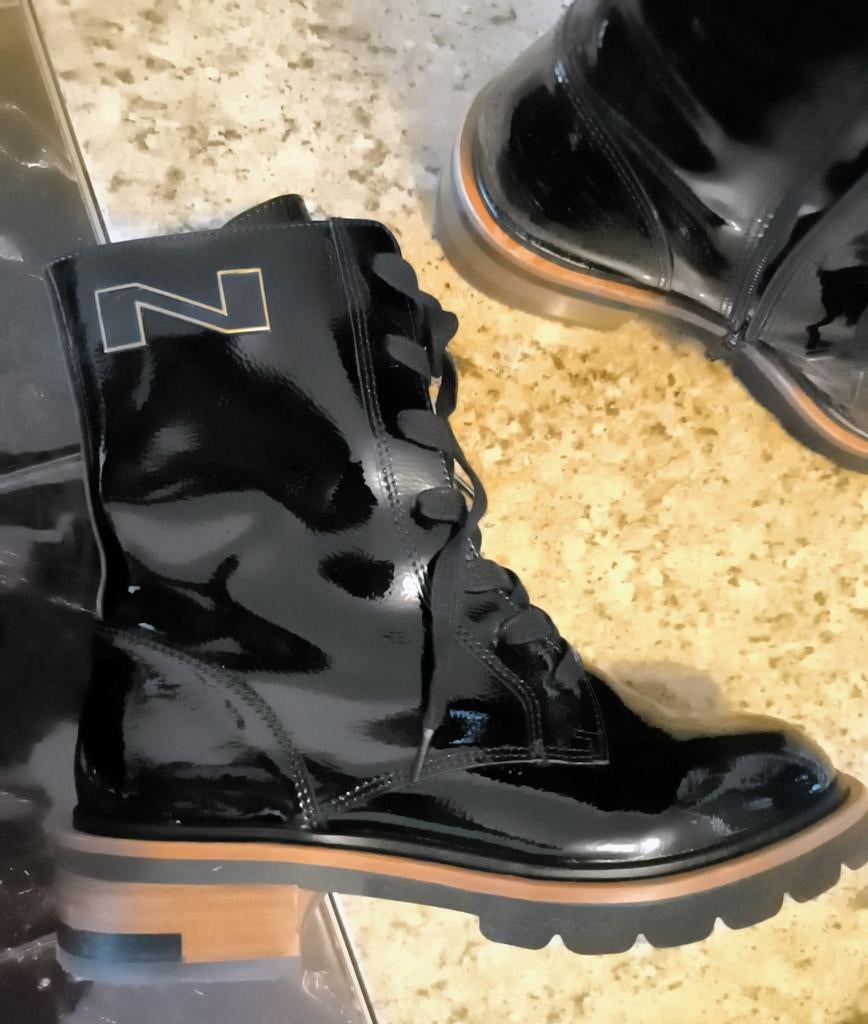Nathan-Baume enkellaarzen ,zwart ,zo goed als nieuw, Ophalen of Verzenden, Zwart