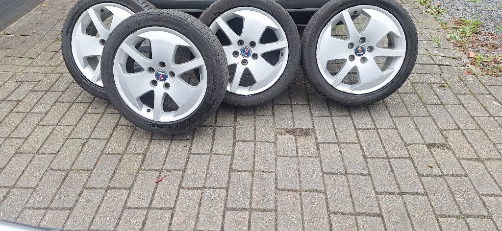 Saab hammerhead velgen te koop, Ophalen, Gebruikt, Banden en Velgen, 17 inch