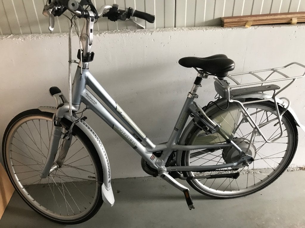 sparta elektrische fiets ;kleur grijs,, Fietsen en Brommers, Ophalen, Sparta, Gebruikt, Velgrem