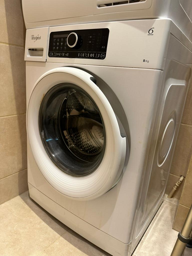 Whirpool wasmachine, Elektronische apparatuur, Wasmachines, Ophalen, Gebruikt, Minder dan 85 cm, 8 tot 10 kg