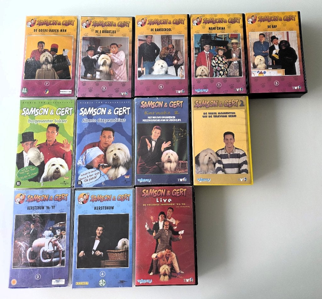 12 VHS cassettes Samson & Gert, Enlèvement ou Envoi, VHS