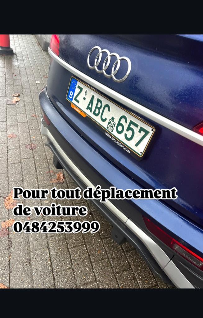 • LOCATION PLAQUE Z  • DÉPLACEMENT VÉHICULE  Région liege