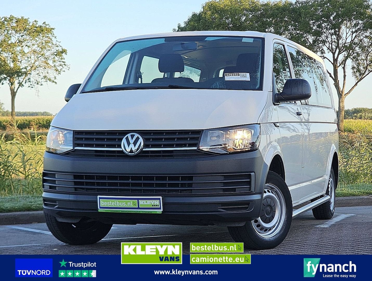 Volkswagen TRANSPORTER 2.0 TDI L2H1 Combi 9-pers AC, Auto's, Bestelwagens en Lichte vracht, Wit, Bedrijf, Te koop, ABS