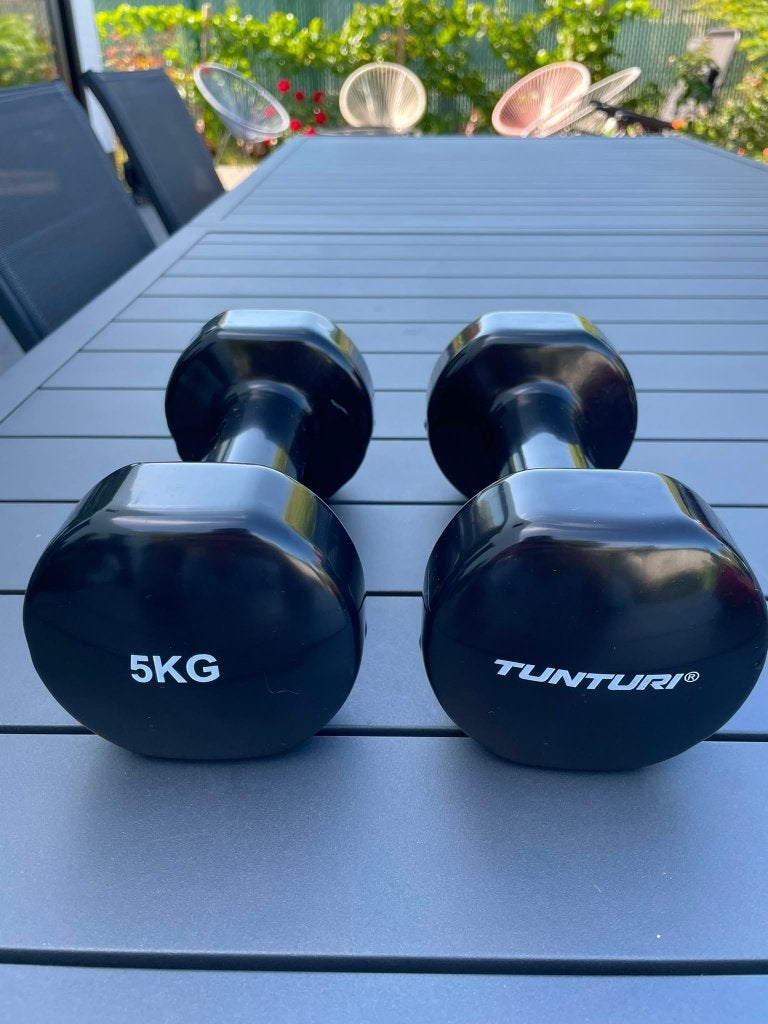 dumbbel 5KG Tunturi, Sport en Fitness, Fitnessmaterialen, Ophalen, Zo goed als nieuw, Dumbbell