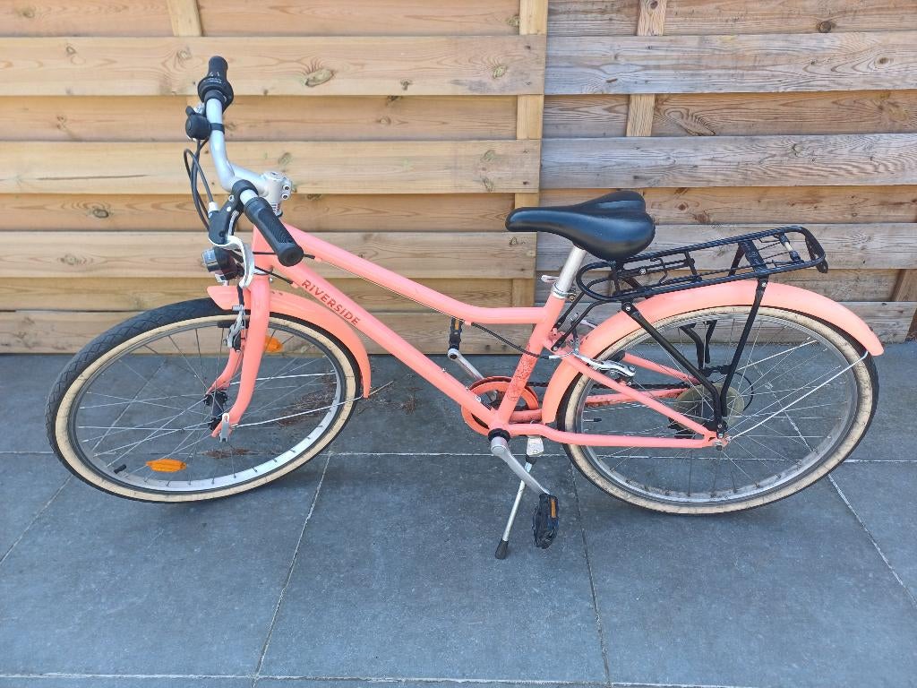 Meisjesfiets 24 inch, Vélos & Vélomoteurs, Vélos | Filles, Utilisé, 24 pouces, Frein à main, Vitesses, Frein sur jante, Enlèvement