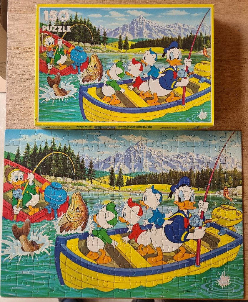 Puzzel Donald Duck 150 stuks formaat 48,5x33.5 cm, Ophalen