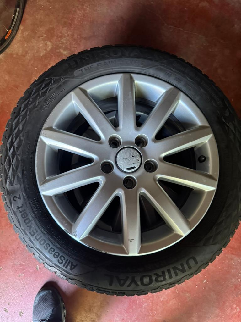 Pneus et jantes golf 5/112, Auto-onderdelen, Banden en Velgen, Ophalen, Band(en)