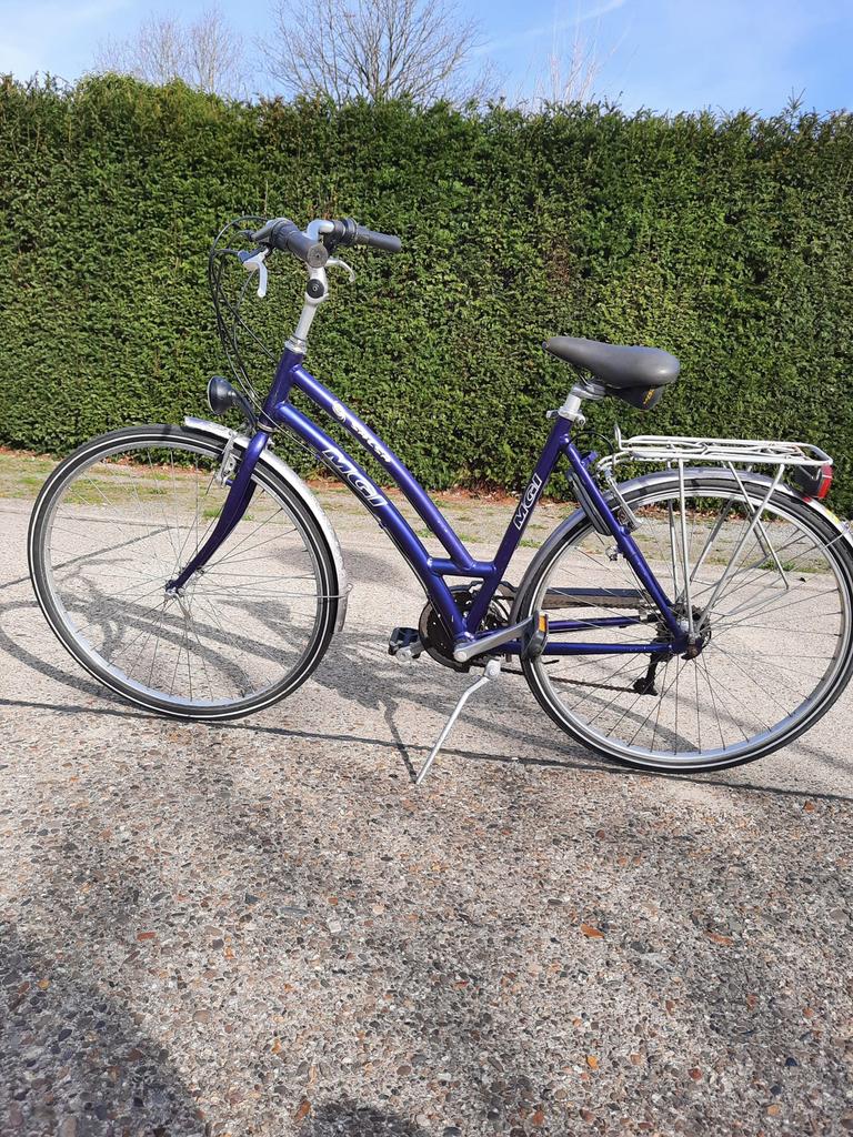 Damesfiets MGI 21 versnellingen RIJKLAAR, Fietsen en Brommers, Ophalen, Gebruikt, Overige merken