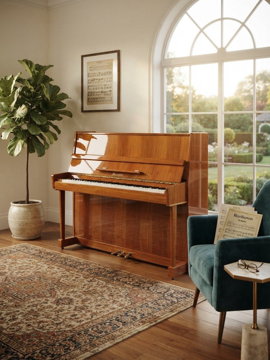 Degelijke Bernstein studiepiano / akoestische piano, Enlèvement ou Envoi, Comme neuf, Piano
