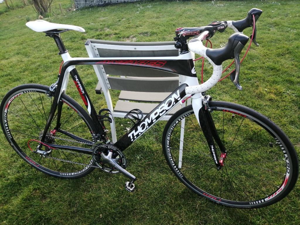 Thompson Antares, kader 58 Full carbon, Ultegra afgemonteerd, 57 tot 61 cm, Ophalen, Gebruikt, 15 tot 20 versnellingen