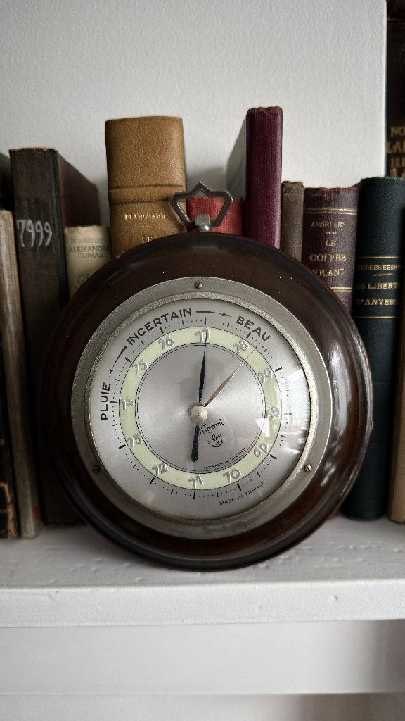 Vintage Maxant precisiebarometer – Made in France, Audio, Tv en Foto, Weerstations en Barometers, Ophalen of Verzenden, Gebruikt