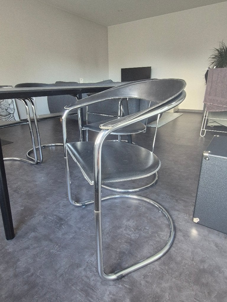 5 stoelen, Ophalen, Gebruikt, Zwart, Vijf, Zes of meer stoelen