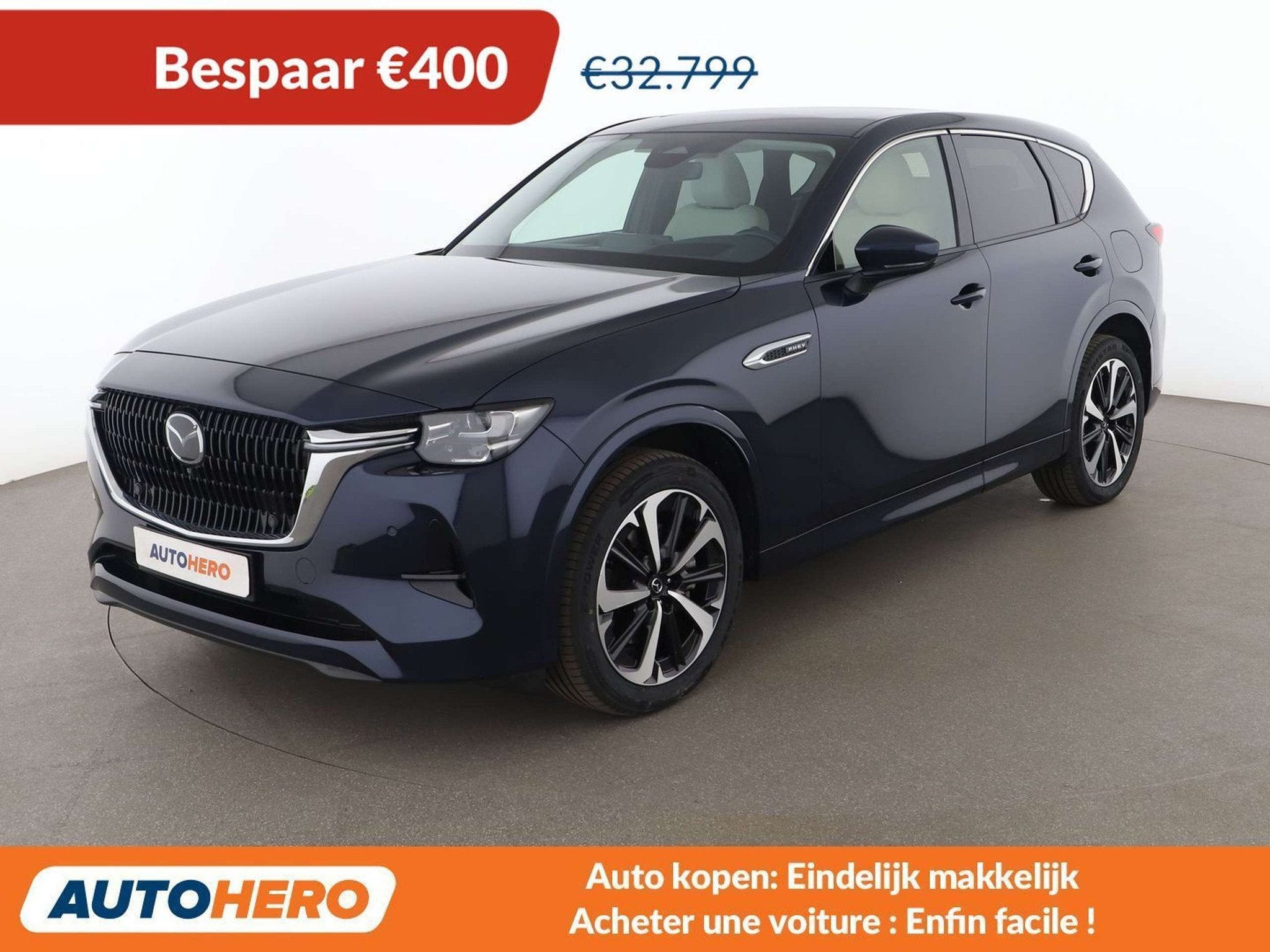Mazda CX-60 2.5 e-Skyactiv Plug-in Hybrid Takumi AWD, Auto's, Mazda, Automaat, 241 kW, Euro 6, Blauw