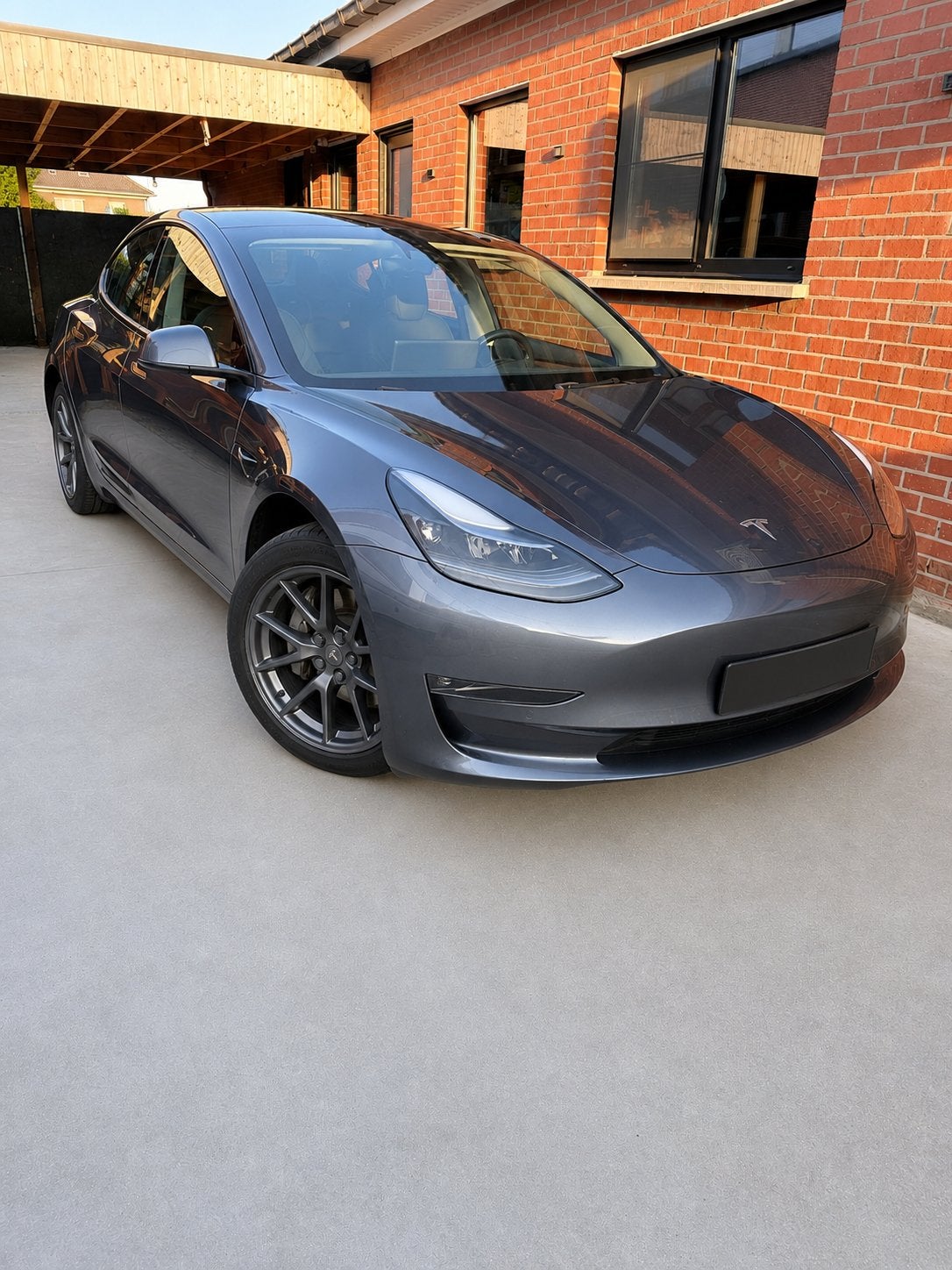 Tesla model 3 78kwh AWD longe range dual motor (366kw), Auto's, Zwart, Particulier, Achteruitrijcamera, Te koop