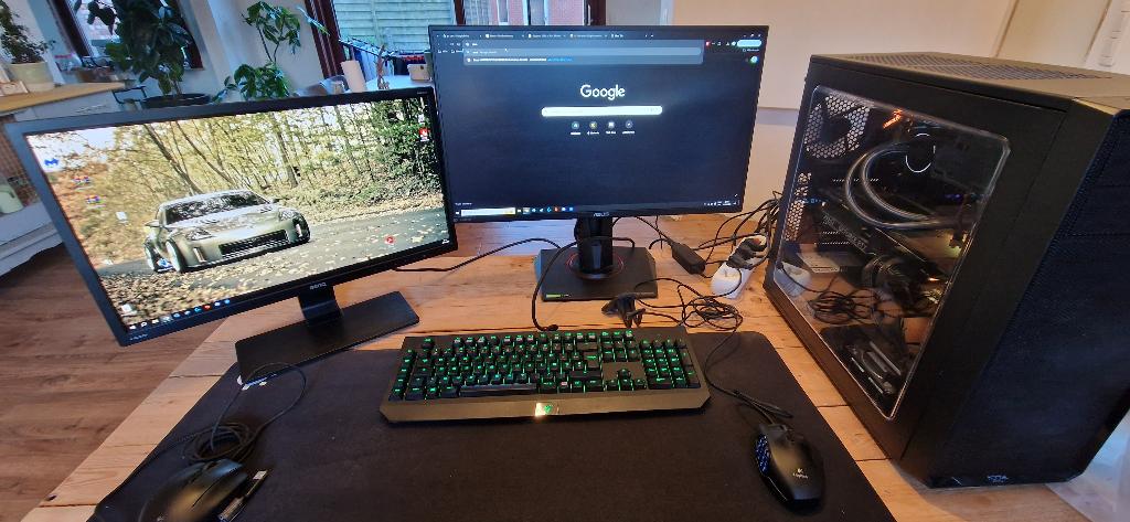 Gaming computer 9900kf 2080ti (volledige set up), 32 GB, Avec carte vidéo, Intel Core i9, Comme neuf