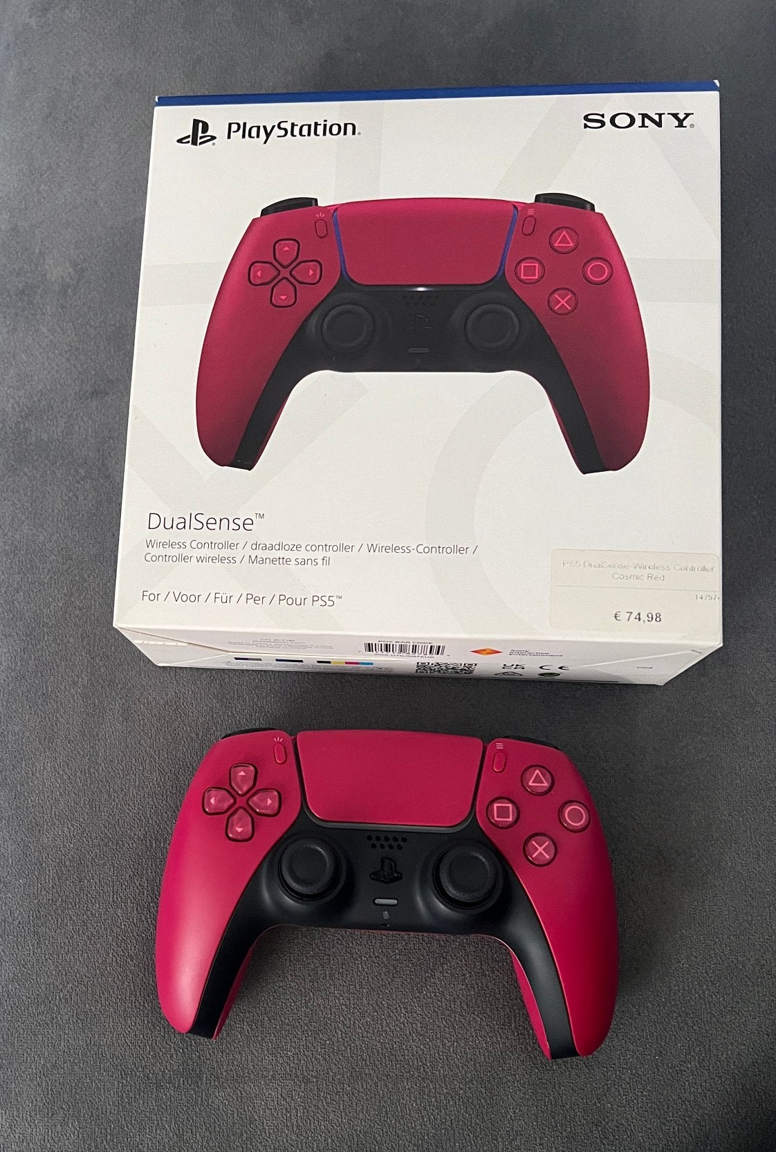 Sony Playstation 5 DualSense Draadloze Controller Cosmic Red, Games en Spelcomputers, Spelcomputers | Sony Consoles | Accessoires