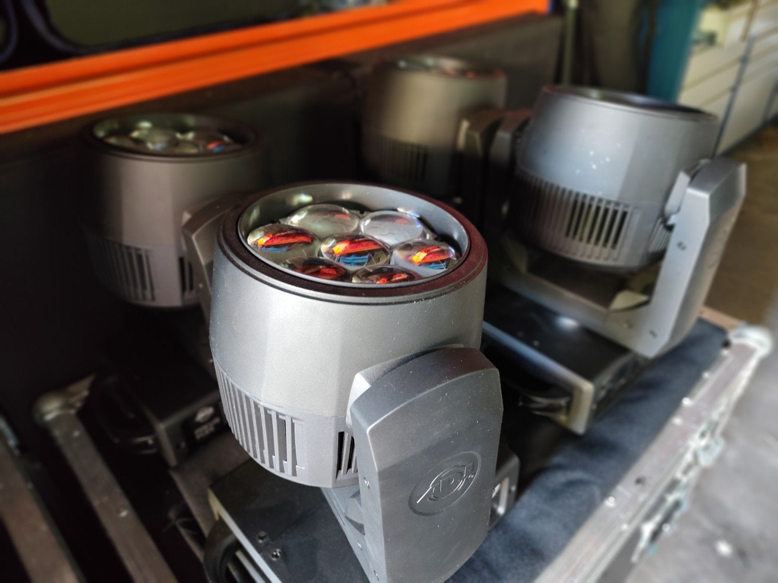 ADJ Focus Flex, 4 stuks in perfecte staat in case, Ophalen
