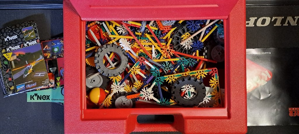 K'NEX bouwstenen in Originele Grote K'NEX Koffer, Kinderen en Baby's, Speelgoed | Bouwstenen, Ophalen, K'nex