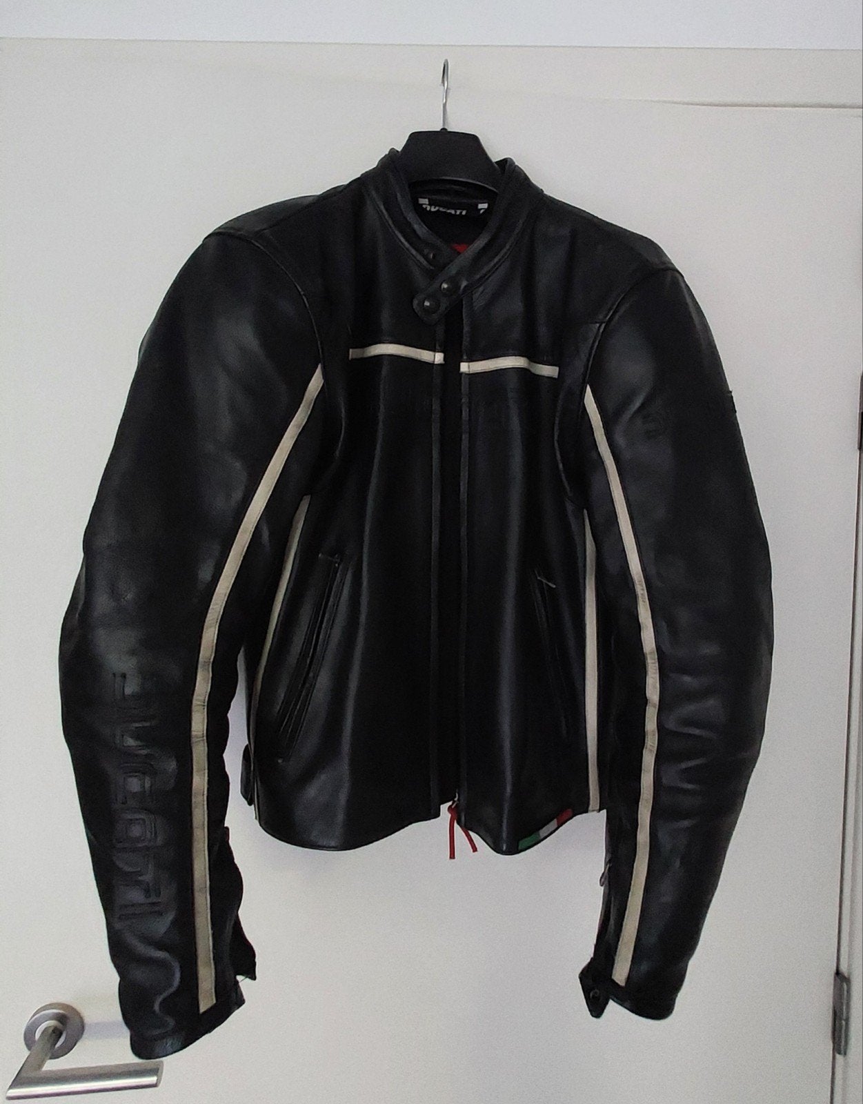 Ducati Dainese zwarte leren motorjas, Motoren, Ophalen, Overige typen