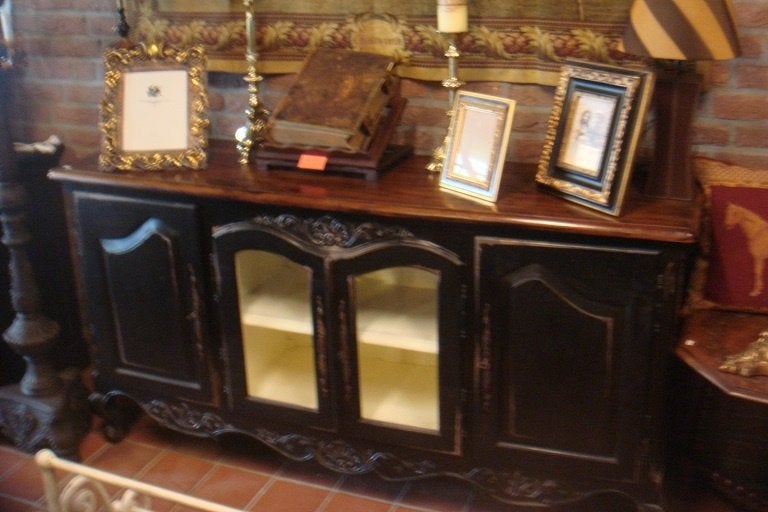 UNIEK massief DRESSOIR TV-MEUBEL Provence teak flamant, Met deur(en), 150 tot 200 cm, Nieuw, Minder dan 100 cm