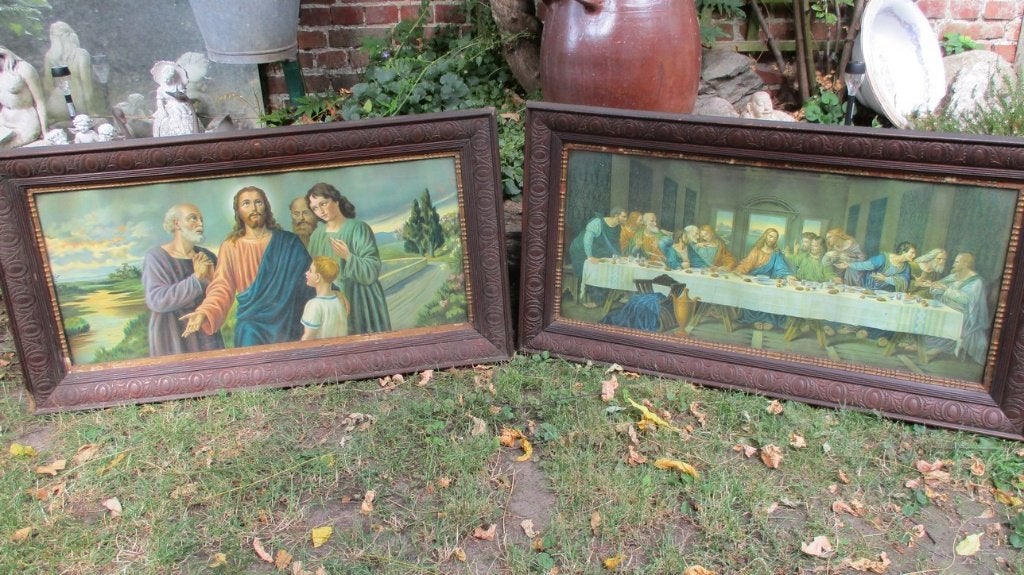 Vintage religieuze prenten, Antiek en Kunst, Ophalen
