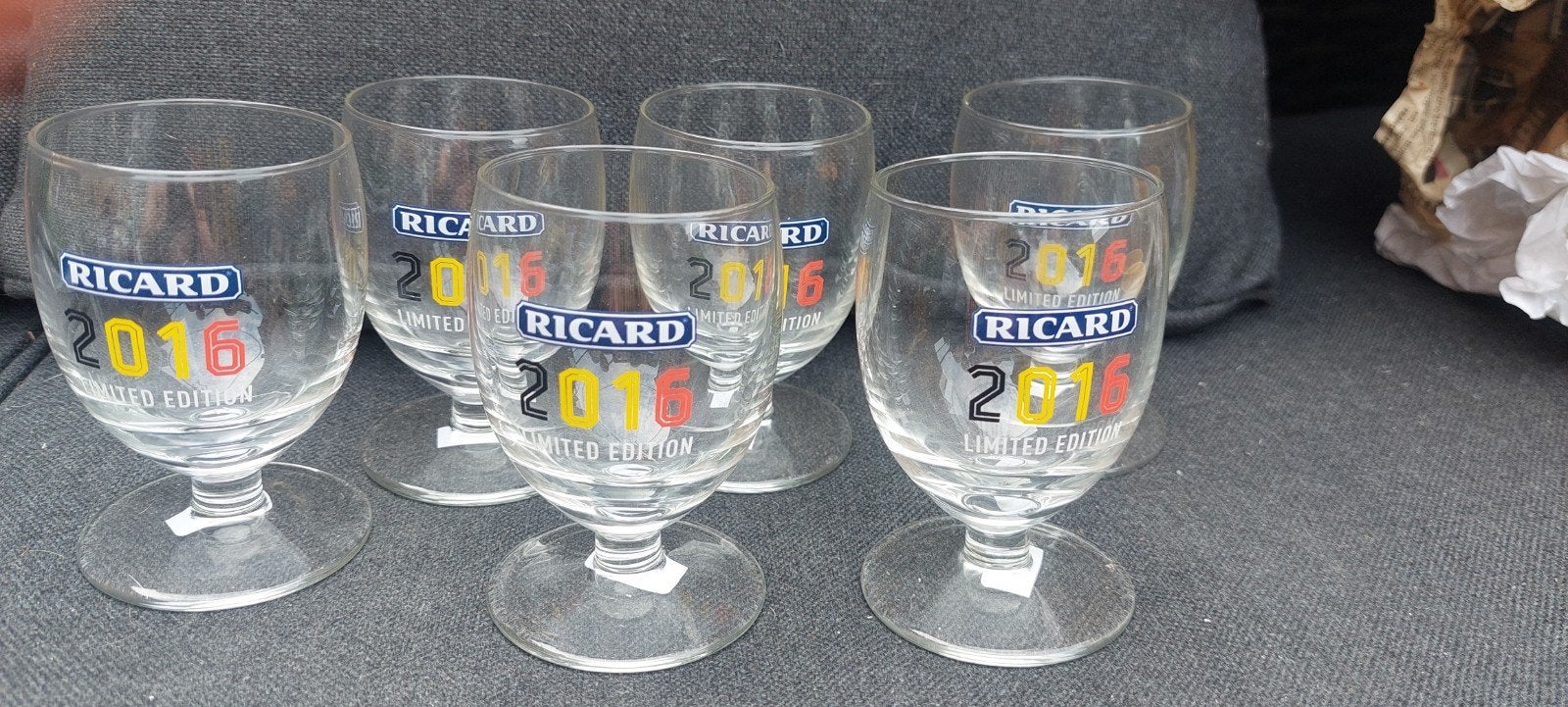 6 verres ricard 2016, Enlèvement ou Envoi