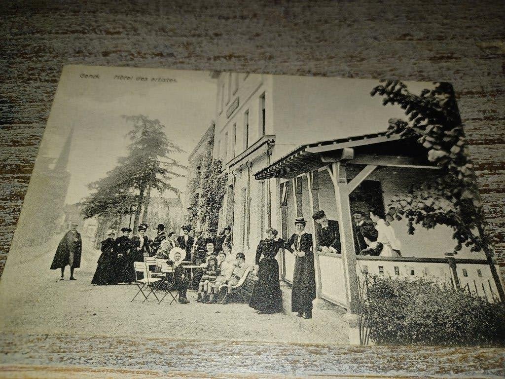 genk pk hotel des artistes animatie, Ophalen of Verzenden, Voor 1920, Gelopen, Limburg