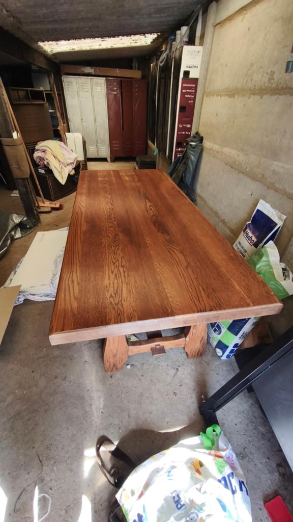 Tafel + 6 stoelen houten, Huis en Inrichting, Ophalen