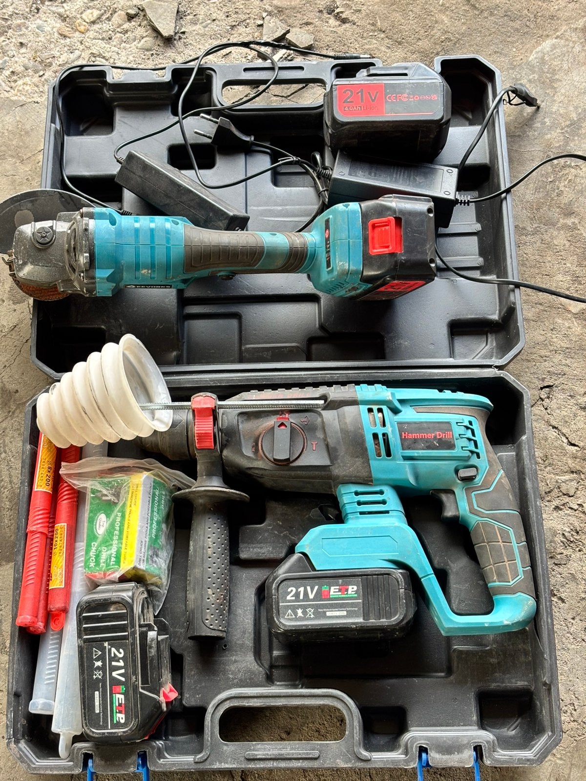 Boorhamer & slijpmachine, Doe-het-zelf en Bouw, Ophalen, Gebruikt, Boormachine, Klopboormechanisme
