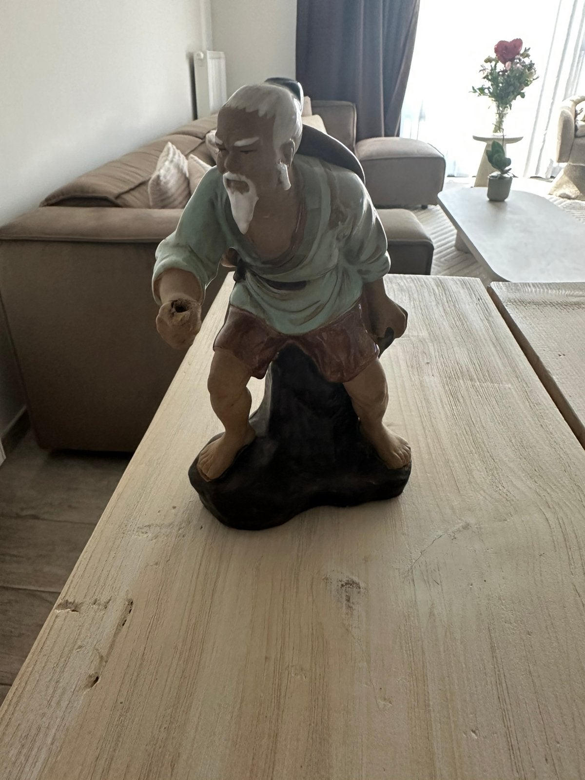 Figurine chinoise vintage Shiwan « Mudman », Enlèvement ou Envoi, Utilisé