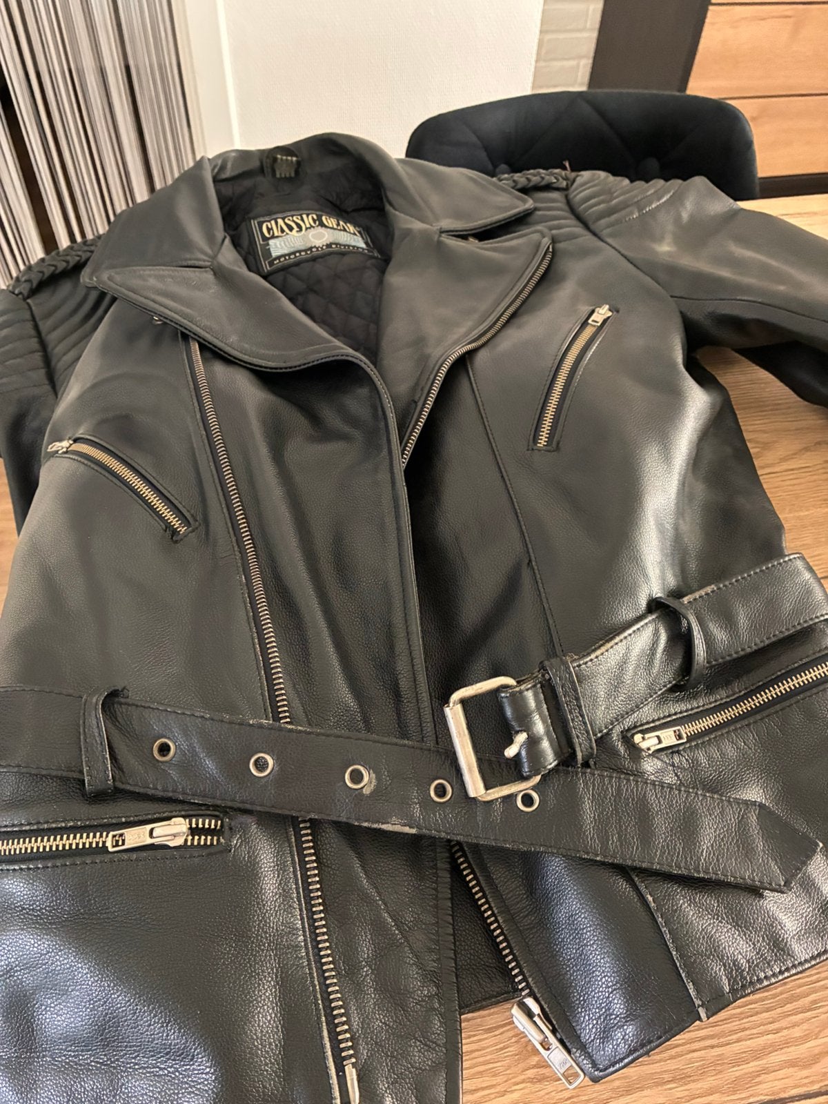 Lederen motorvest, Motoren, Ophalen, Tweedehands, Heren, Jas | leer