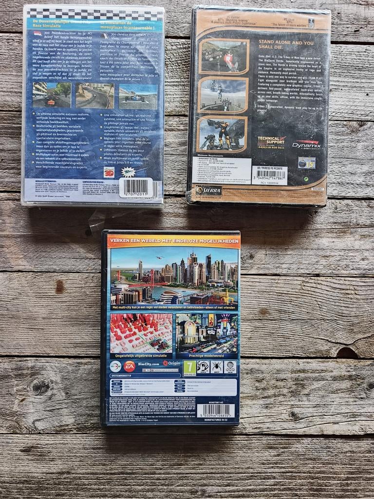 PC games set 2 nieuw Racing 1 Tribes 2 SimCity, Ophalen of Verzenden, Nieuw, Avontuur en Actie