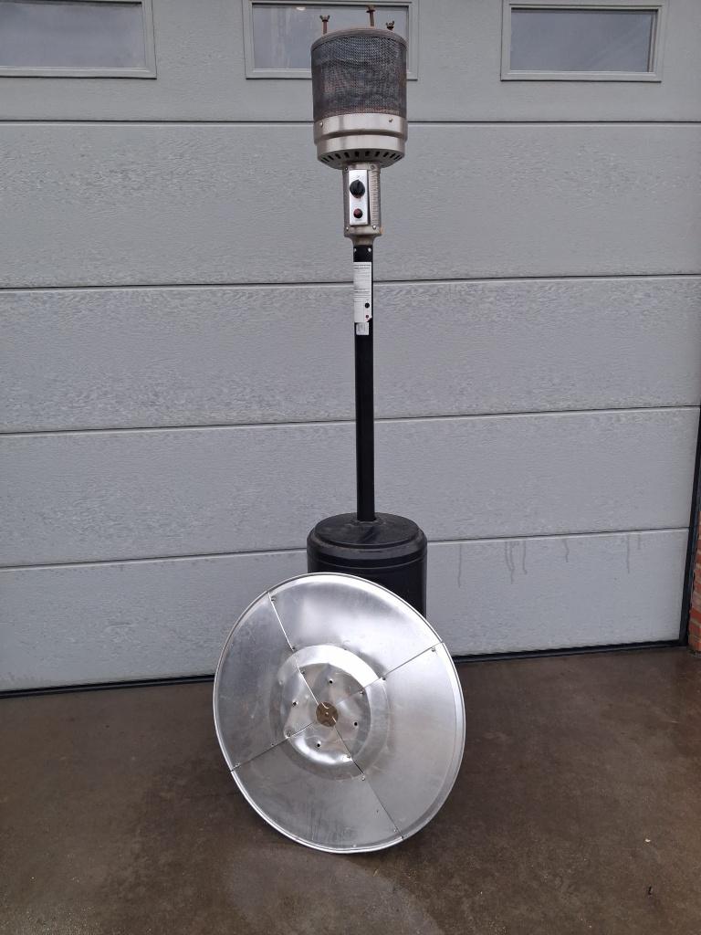 Terrasverwarmer op gas, Tuin en Terras, Terrasverwarmers, Ophalen, Gebruikt, Gas, Vloer