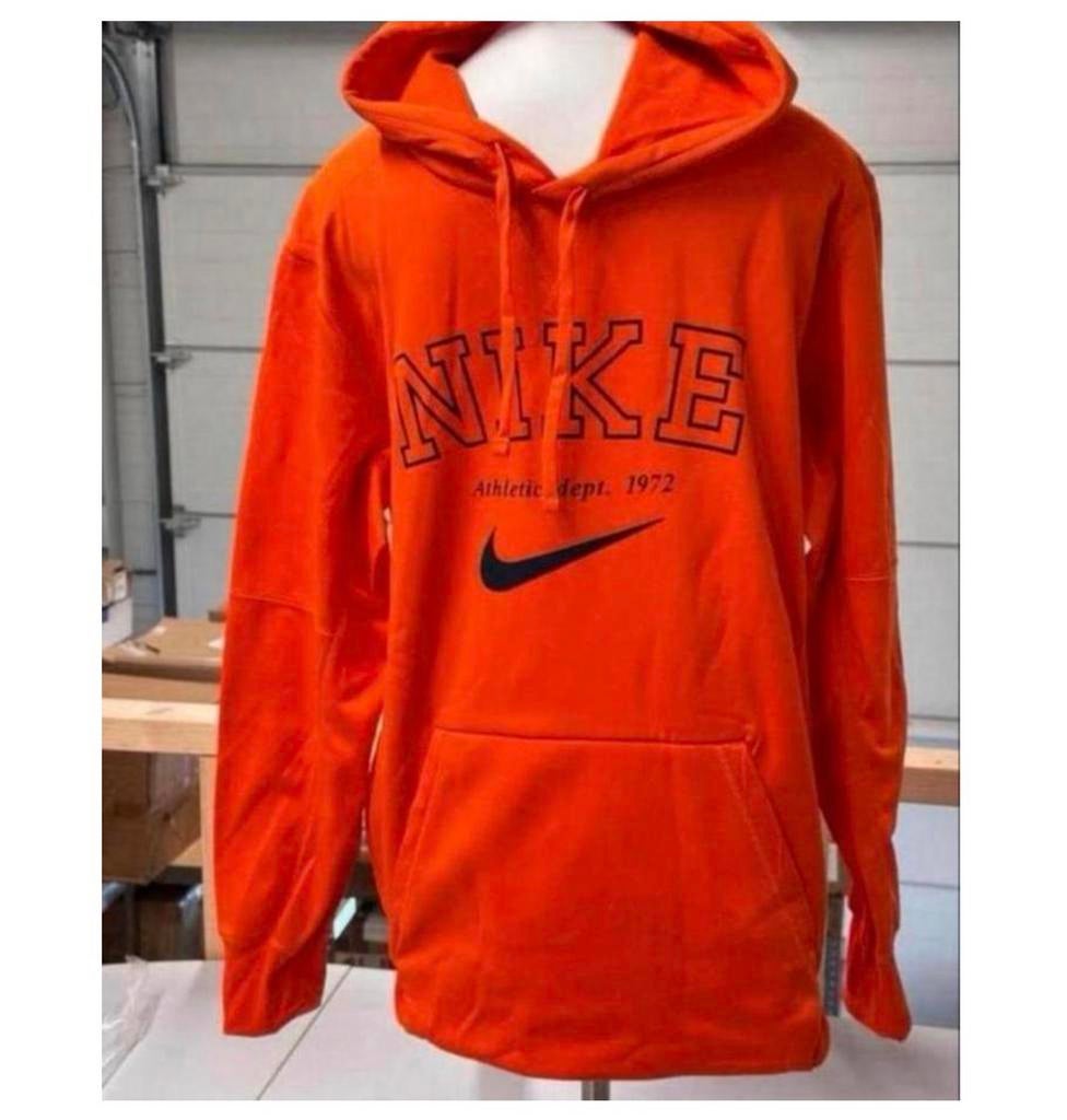 Le pull à capuche Nike Hood NEW thermofit L orange NEW, Enlèvement ou Envoi, Neuf, Taille 52/54 (L), Orange