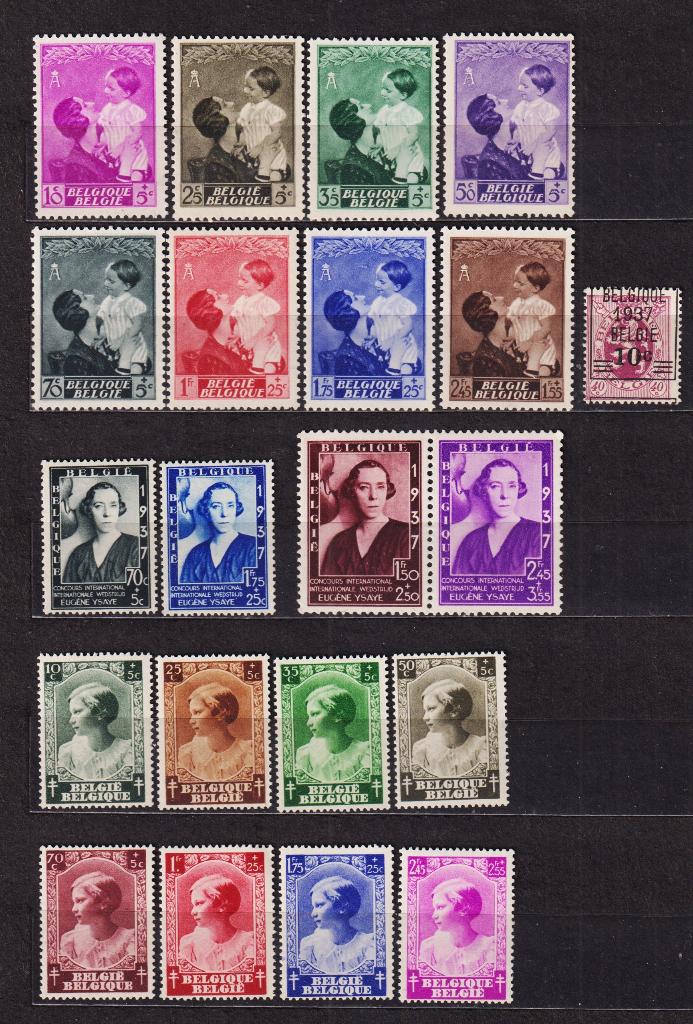 België 1937 **, Postzegels en Munten, Verzenden, Postfris, Postfris