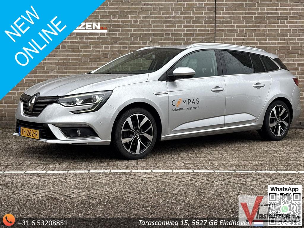 Renault Megane Estate 1.3 TCe Bose | € 5.450,- NETTO! | Clim, Auto's, Parkeersensor, Bedrijf, 117 g/km, Zilver of Grijs
