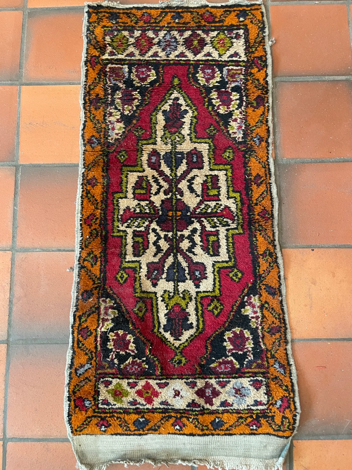 Tapis Yörük vintage noué à la main, Enlèvement